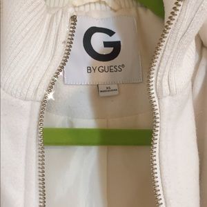 Guess white coat